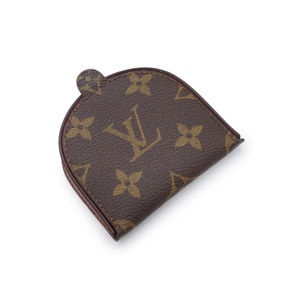 Louis Vuitton Porte Monet Cuvette Coin Case Coin Purse Monogram Brown